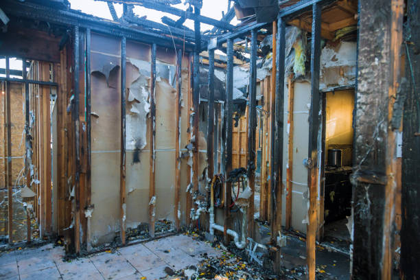 Professional Fire Damage Removal technician working in Mantua, NJ